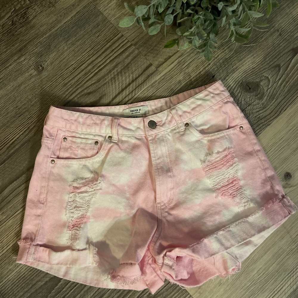tie die shorts